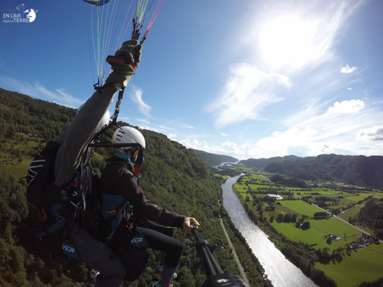 First tandem flight in the land of the Fjords