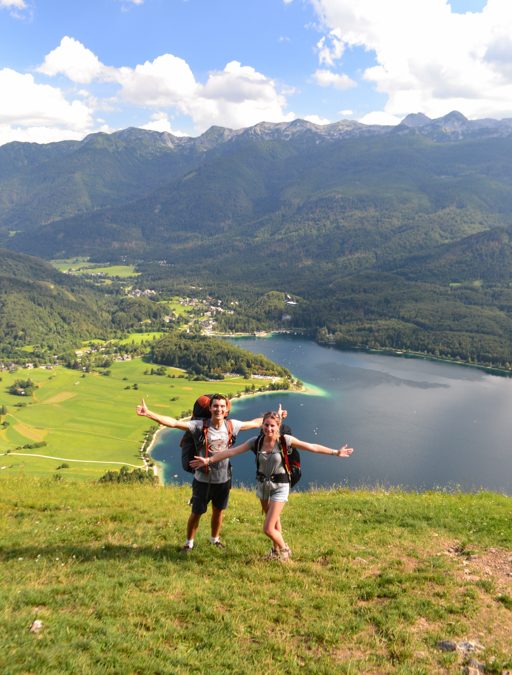 Hike and fly and swim in Bohinj